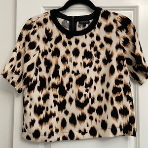 Topshop Short Sleeve Blouse